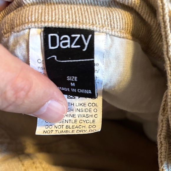 Women's Tan Wide Leg Jeans - Picture 2 of 5